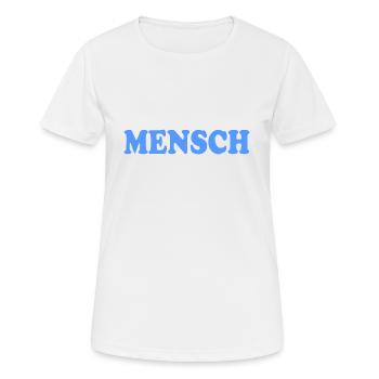 Mensch - Frauen T-Shirt atmungsaktiv - Weiß - Vorne - AI Model Female 172 dark (172cm)