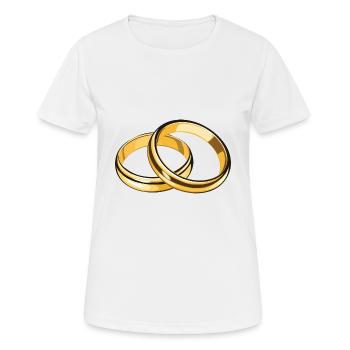 Symbole des alliances - T-shirt respirant Femme - blanc - Devant - AI Model Female 172 dark (172cm)