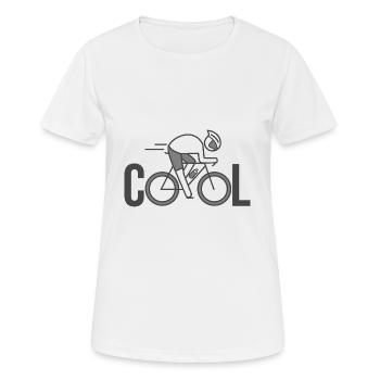 cool bike cyclist bike bikes bikes cool - Women's Breathable T-Shirt - white - Front - AI Model Female 172 dark (172cm)