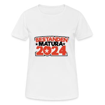 Matura 2024 Maturareise Maturafeier Maturant - Frauen T-Shirt atmungsaktiv - Weiß - Vorne - AI Model Female 172 dark (172cm)