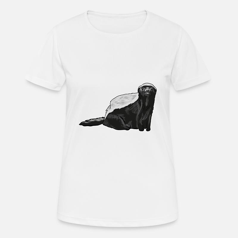 Honey Badger - Women's Breathable T-Shirt - white