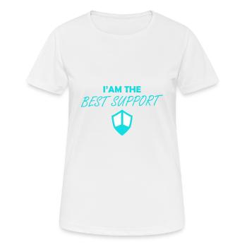 best support - T-shirt respirant Femme - blanc - Devant - AI Model Female 172 dark (172cm)