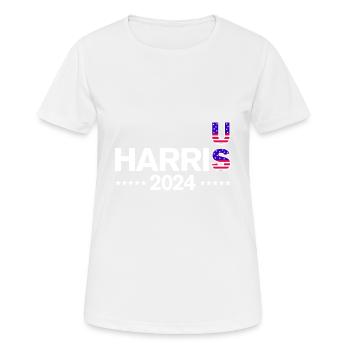 Élections américaines 2024 - T-shirt respirant Femme - blanc - Devant - AI Model Female 172 dark (172cm)
