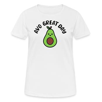 Avocado Vegan Vegan Vegetarian - Women's Breathable T-Shirt - white - Front - AI Model Female 172 dark (172cm)