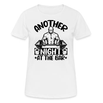 Une autre nuit au bar - T-shirt respirant Femme - blanc - Devant - AI Model Female 172 dark (172cm)