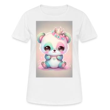 Baby Panda Prinzessin - Frauen T-Shirt atmungsaktiv - Weiß - Vorne - AI Model Female 172 dark (172cm)