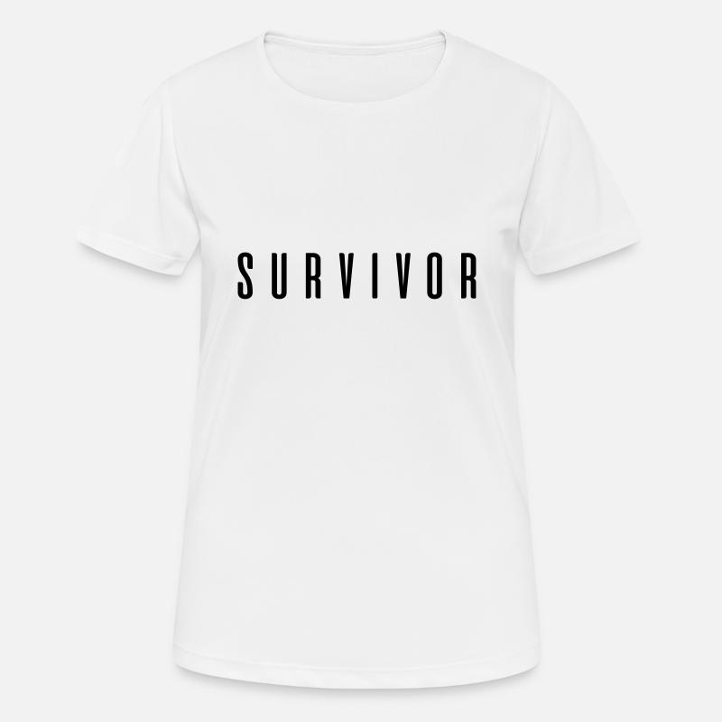 Survivor! Gift idea saying - Women's Breathable T-Shirt - white