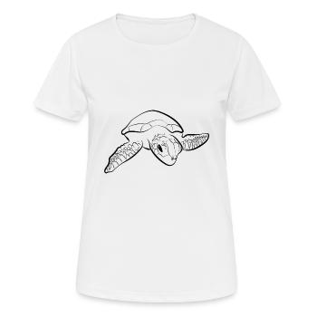 Turtle Turtle - Women's Breathable T-Shirt - white - Front - AI Model Female 172 dark (172cm)