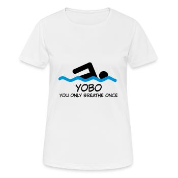 swimmer - Frauen T-Shirt atmungsaktiv - Weiß - Vorne - AI Model Female 172 dark (172cm)