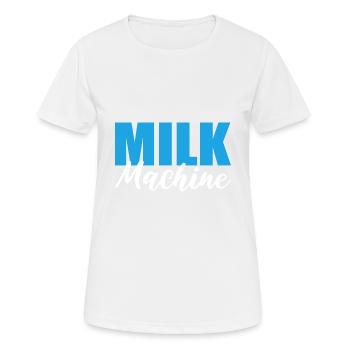 Milk Machine Breastfeeding Mother Poison - Women's Breathable T-Shirt - white - Front - AI Model Female 172 dark (172cm)