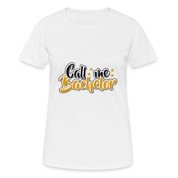Baccalauréat Réussi Graduation Doctorat Graduation - T-shirt respirant Femme - blanc - Devant - AI Model Female 172 dark (172cm)