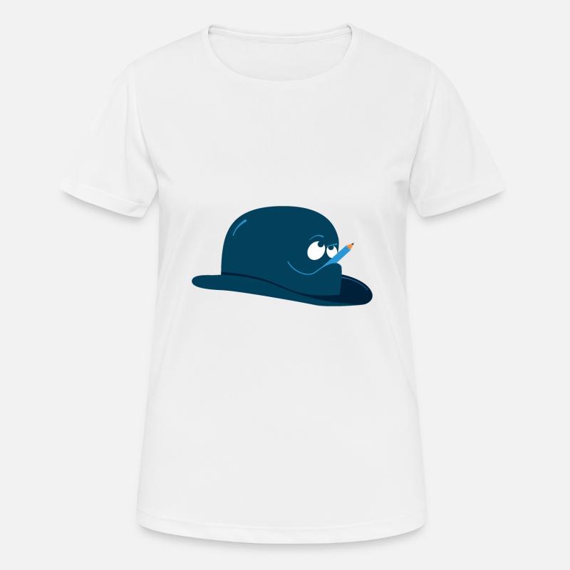 Thinking hat - Women's Breathable T-Shirt - white