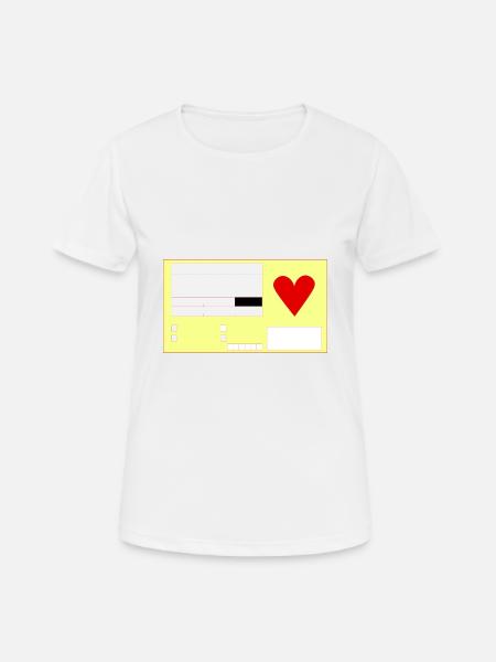 Gelber Schein - Frauen T-Shirt atmungsaktiv - Weiß
