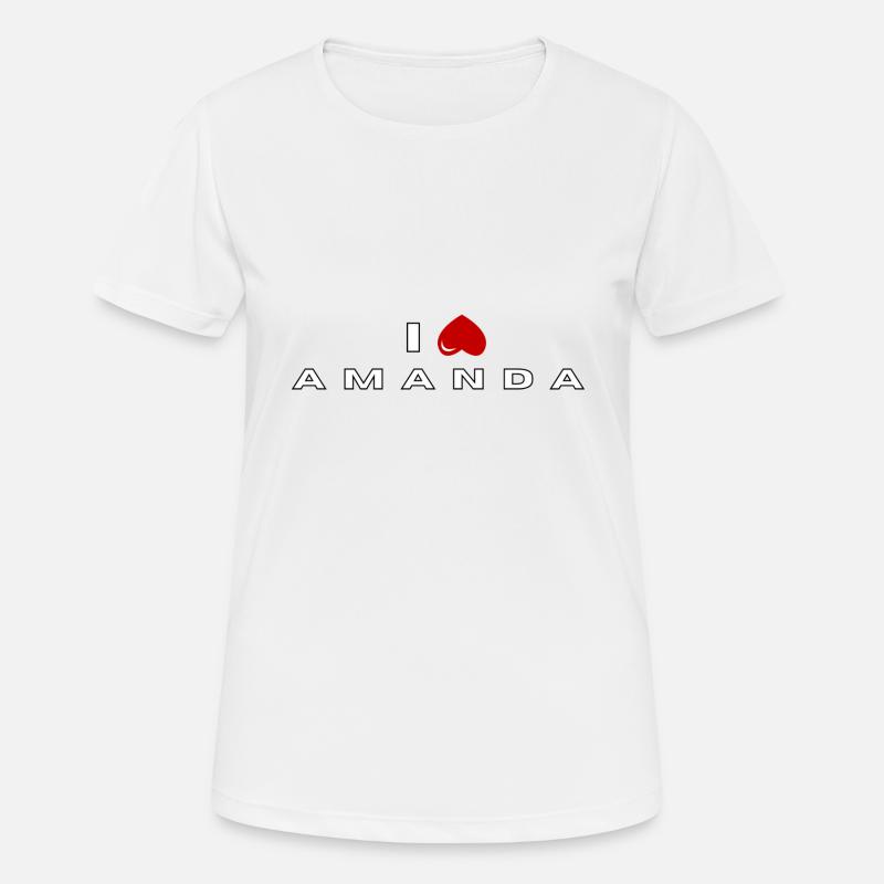 I hate Amanda - Women's Breathable T-Shirt - white