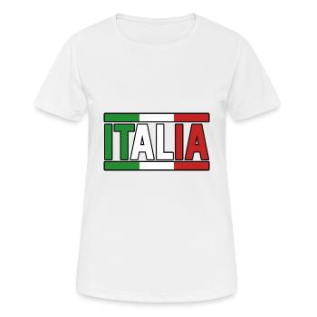 Italie Italien Italien Italie - T-shirt respirant Femme - blanc - Devant - AI Model Female 172 dark (172cm)