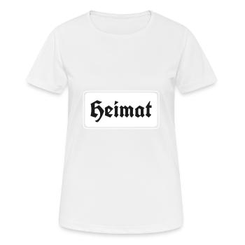 Heimat - Frauen T-Shirt atmungsaktiv - Weiß - Vorne - AI Model Female 172 dark (172cm)