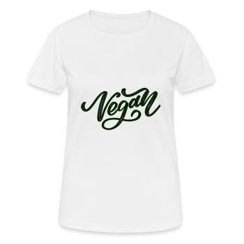 Vegan Vegan Vegan cadeau - T-shirt respirant Femme - blanc - Devant - AI Model Female 172 dark (172cm)