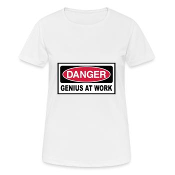 Genie - T-shirt respirant Femme - blanc - Devant - AI Model Female 172 dark (172cm)