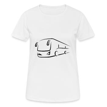 Bus Bus Bus School Bus Bus - Women's Breathable T-Shirt - white - Front - AI Model Female 172 dark (172cm)
