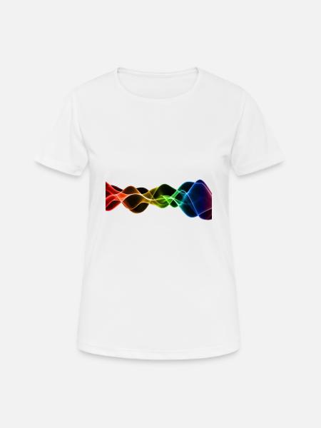 Frequenz Vibration Schwingungen Hertz - Frauen T-Shirt atmungsaktiv - Weiß