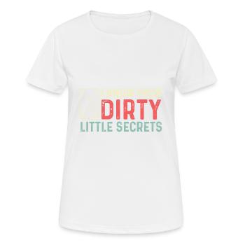 Kleine schmutzige Geheimnisse Joker Geschenk - Frauen T-Shirt atmungsaktiv - Weiß - Vorne - AI Model Female 172 dark (172cm)