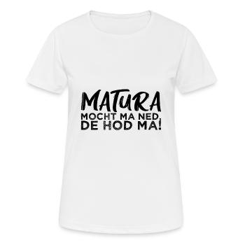 Matura Maturant Maturareise Abschluss - Frauen T-Shirt atmungsaktiv - Weiß - Vorne - AI Model Female 172 dark (172cm)