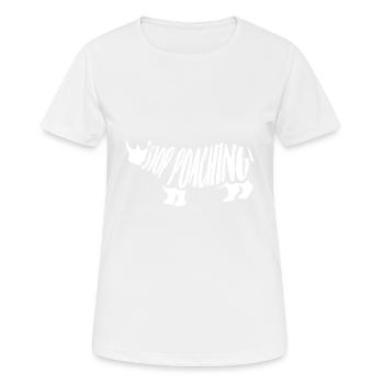 Arrêtez le poison du défenseur des animaux sauvages - T-shirt respirant Femme - blanc - Devant - AI Model Female 172 dark (172cm)