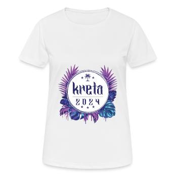 Crete 2024 - Women's Breathable T-Shirt - white - Front - AI Model Female 172 dark (172cm)