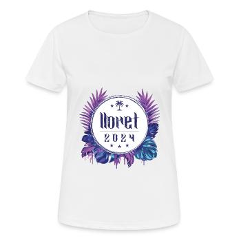 Lloret de Mar 2024 - T-shirt respirant Femme - blanc - Devant - AI Model Female 172 dark (172cm)