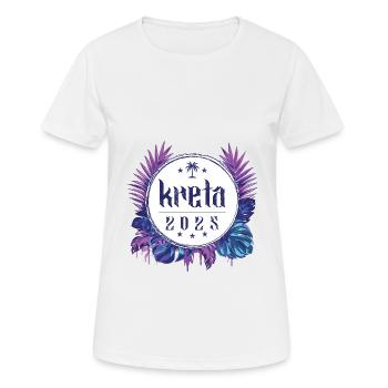 Crete 2025 - Women's Breathable T-Shirt - white - Front - AI Model Female 172 dark (172cm)