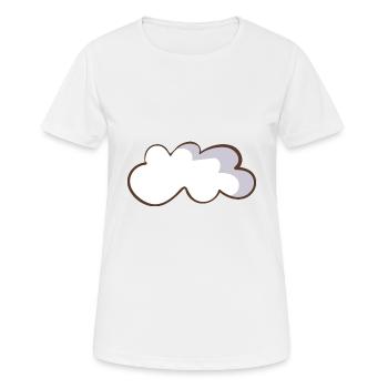 cloud - Women's Breathable T-Shirt - white - Front - AI Model Female 172 dark (172cm)
