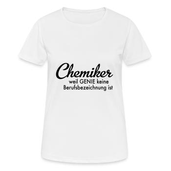 Chemiker - Frauen T-Shirt atmungsaktiv - Weiß - Vorne - AI Model Female 172 dark (172cm)