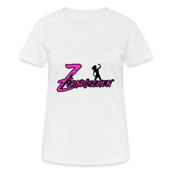 Zornröschen - Frauen T-Shirt atmungsaktiv - Weiß - Vorne - AI Model Female 172 dark (172cm)