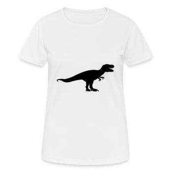 T-Rex - Women's Breathable T-Shirt - white - Front - AI Model Female 172 dark (172cm)