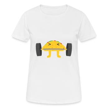 Taco - Frauen T-Shirt atmungsaktiv - Weiß - Vorne - AI Model Female 172 dark (172cm)