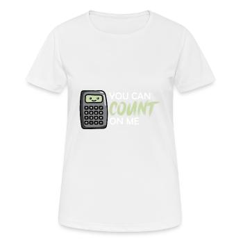 Auf mich verlassen Buchhalter Gift - Frauen T-Shirt atmungsaktiv - Weiß - Vorne - AI Model Female 172 dark (172cm)