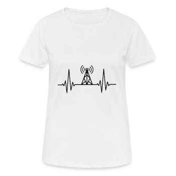 Amateur Radio Radio Radio Radio Radio Amateur Gift - Women's Breathable T-Shirt - white - Front - AI Model Female 172 dark (172cm)