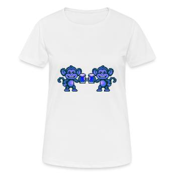 Monkey Team Beer Party - Women's Breathable T-Shirt - white - Front - AI Model Female 172 dark (172cm)