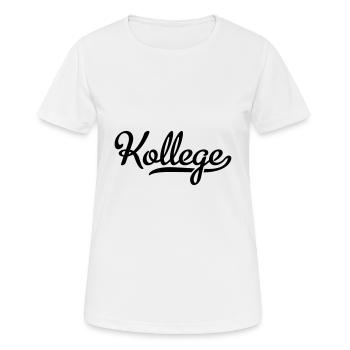 Kollege - Frauen T-Shirt atmungsaktiv - Weiß - Vorne - AI Model Female 172 dark (172cm)