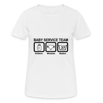 baby - Frauen T-Shirt atmungsaktiv - Weiß - Vorne - AI Model Female 172 dark (172cm)