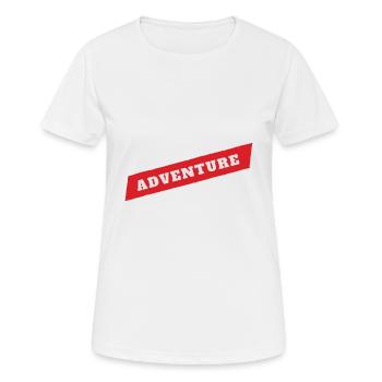Aventure - T-shirt respirant Femme - blanc - Devant - AI Model Female 172 dark (172cm)