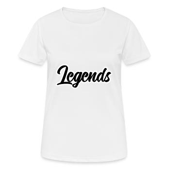 Légendes - T-shirt respirant Femme - blanc - Devant - AI Model Female 172 dark (172cm)
