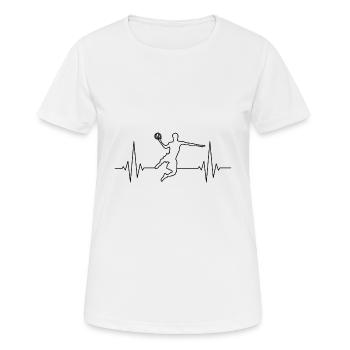 Basketteur basketteur - T-shirt respirant Femme - blanc - Devant - AI Model Female 172 dark (172cm)