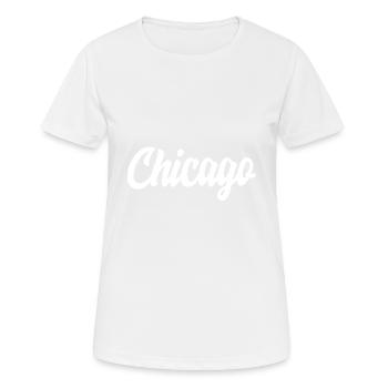 Chicago - T-shirt respirant Femme - blanc - Devant - AI Model Female 172 dark (172cm)
