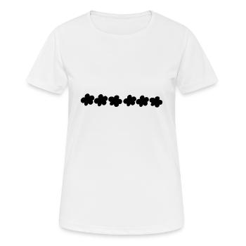 fleurs fleur plante symbole forme - T-shirt respirant Femme - blanc - Devant - AI Model Female 172 dark (172cm)
