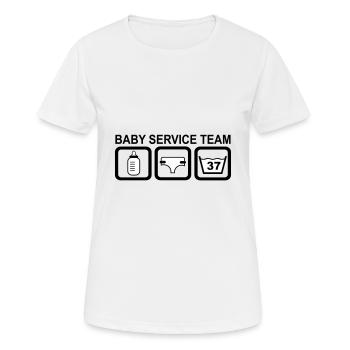 Baby - Frauen T-Shirt atmungsaktiv - Weiß - Vorne - AI Model Female 172 dark (172cm)