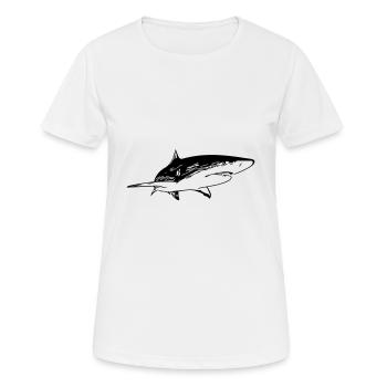 Hai - Vintage Vector Design - T-shirt respirant Femme - blanc - Devant - AI Model Female 172 dark (172cm)