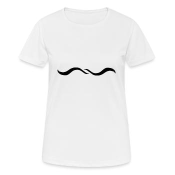 Two Wave Wave Line - Women's Breathable T-Shirt - white - Front - AI Model Female 172 dark (172cm)