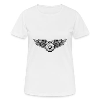 Wikinger - Frauen T-Shirt atmungsaktiv - Weiß - Vorne - AI Model Female 172 dark (172cm)