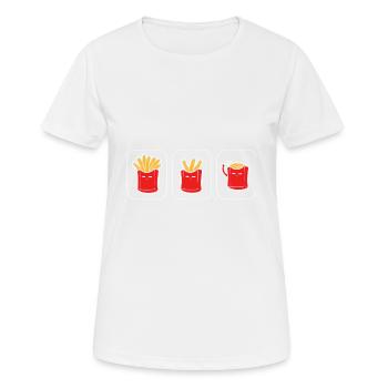 Loss fry artist gift - Women's Breathable T-Shirt - white - Front - AI Model Female 172 dark (172cm)